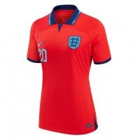Camiseta Inglaterra Phil Foden #20 Segunda Equipación Replica Mundial 2022 para mujer mangas cortas